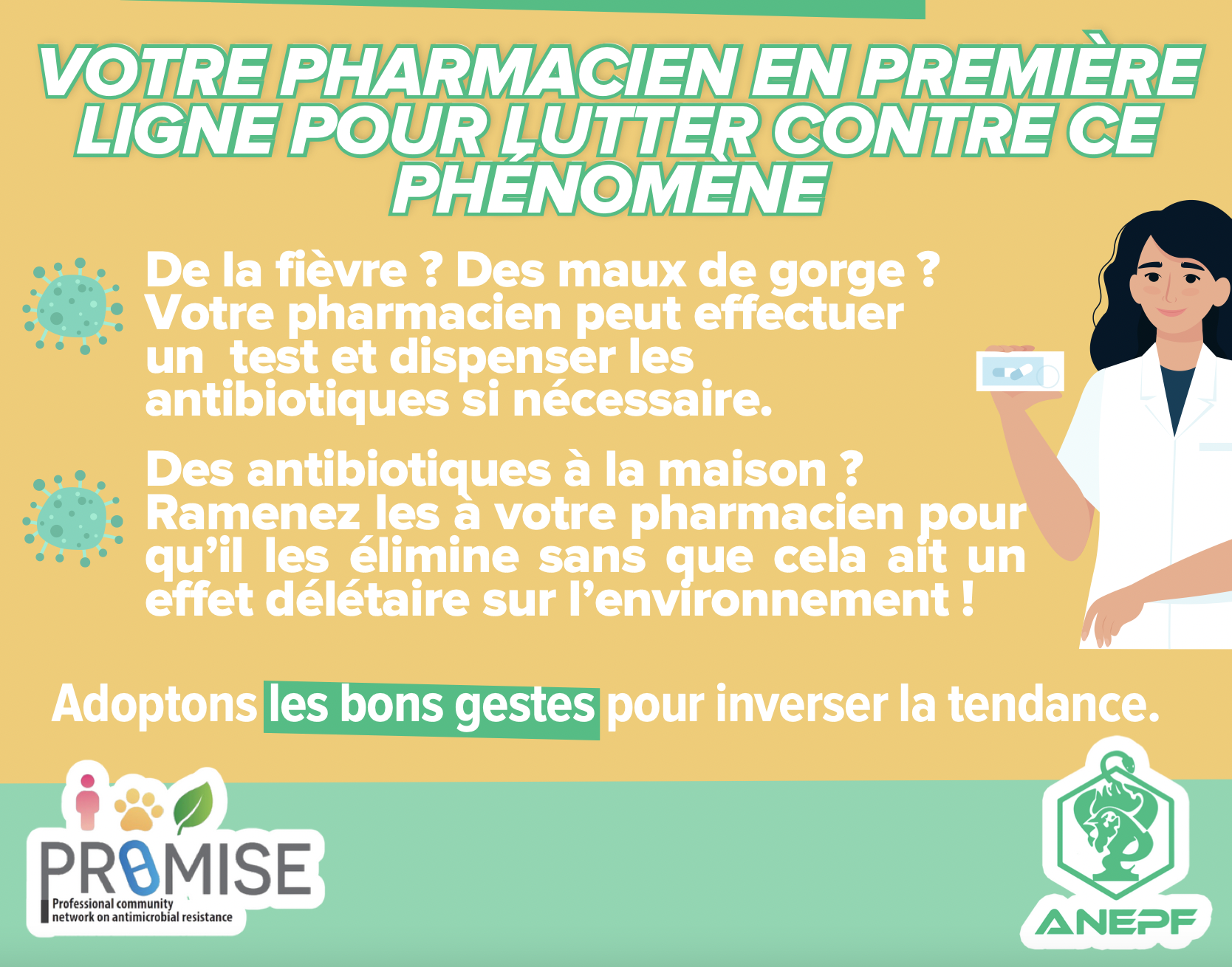 Mobilisation des étudiants en pharmacie contre l’antibiorésistance